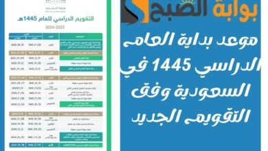 موعد بداية العام الدراسي 1445 في السعودية وفق التقويم الجديد