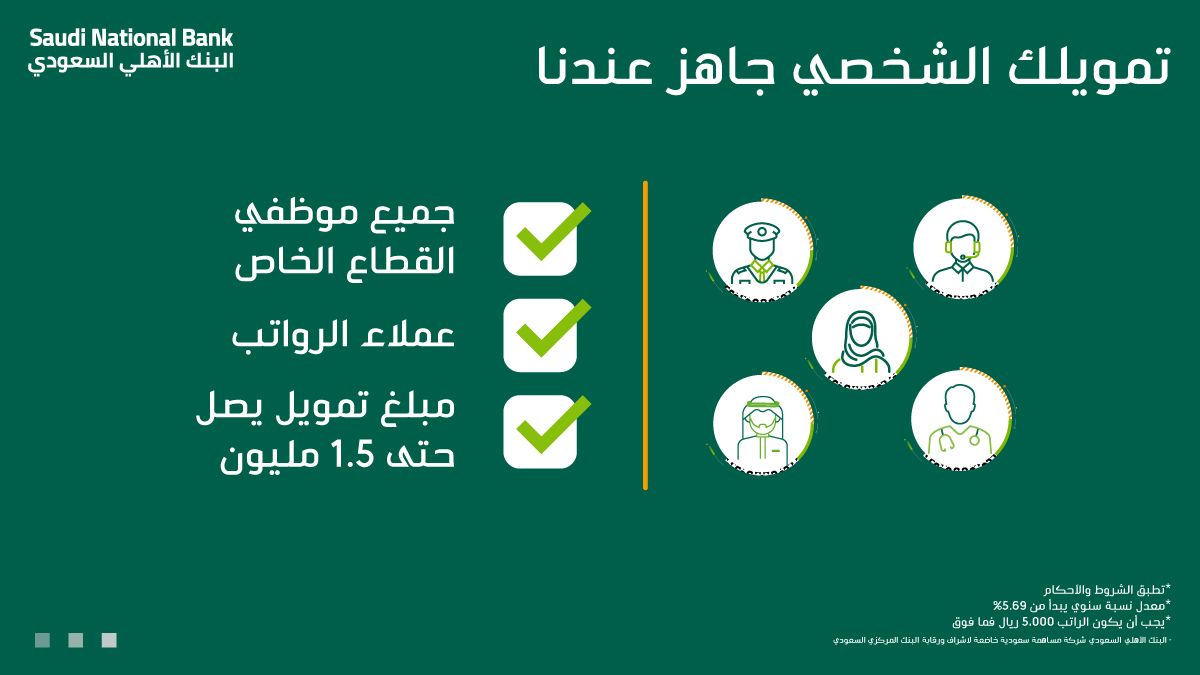 تمويل البنك الأهلي السعودي