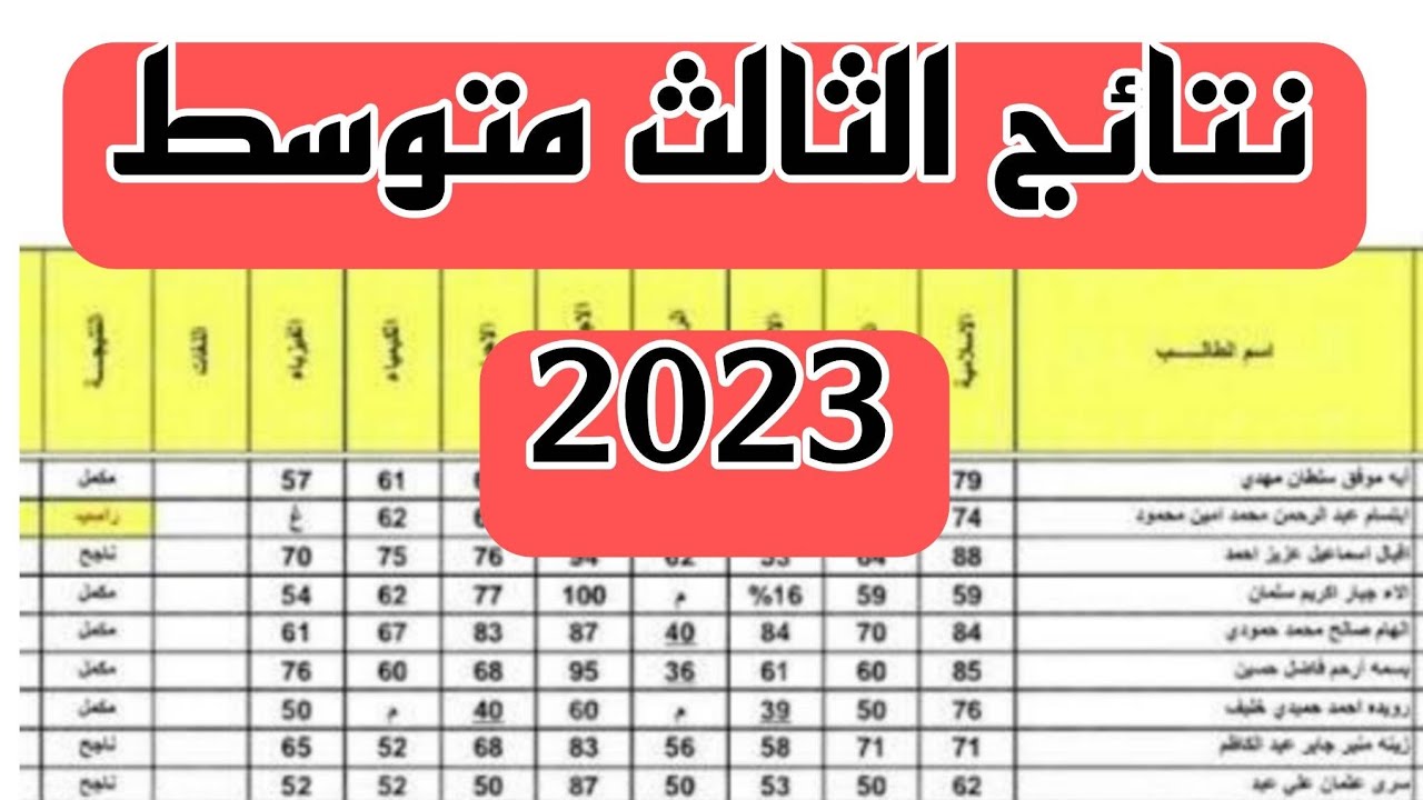 خطوات الاستعلام عن نتائج الصف الثالث متوسط 2023