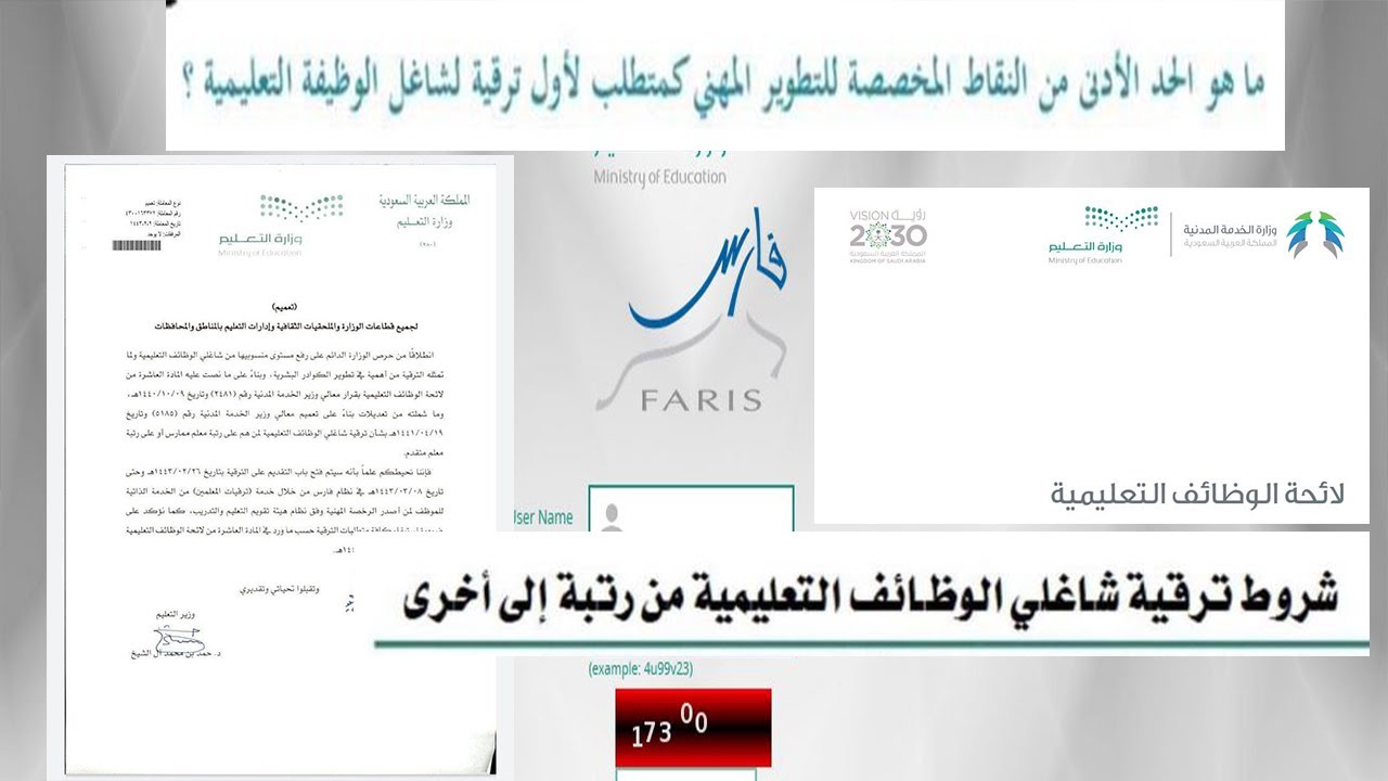 شروط ترقية المعلمين في المملكة السعودية