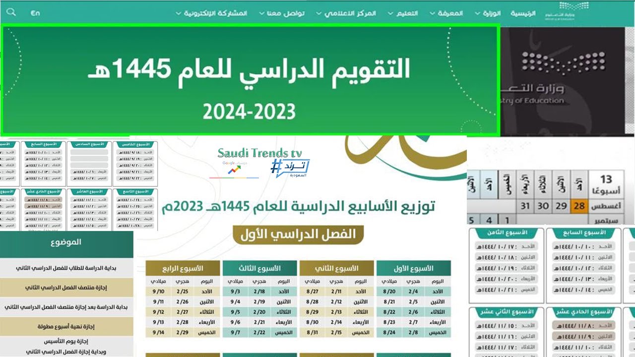موعد الاختبارات النهائية الترم الاول 1445