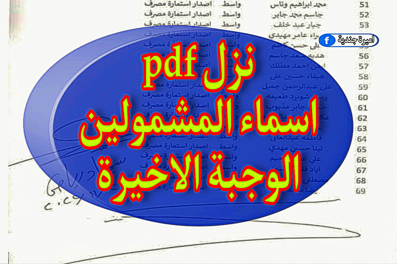 اسماء المشمولين