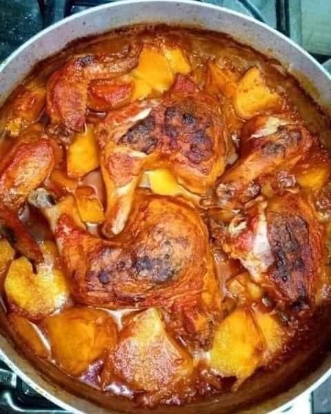 صينية البطاطس بالفراخ
