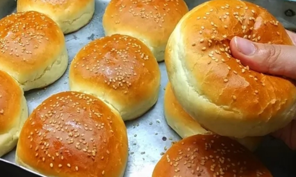 طريقة عمل خبز البرجر