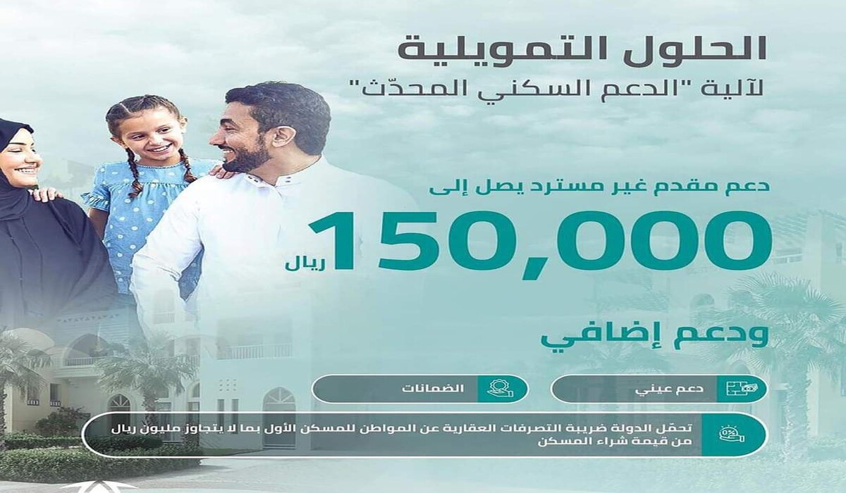 كيف احصل علي الدعم غير مسترد من سكني للمواطنين بقيمة 150 ألف ريال سعودي