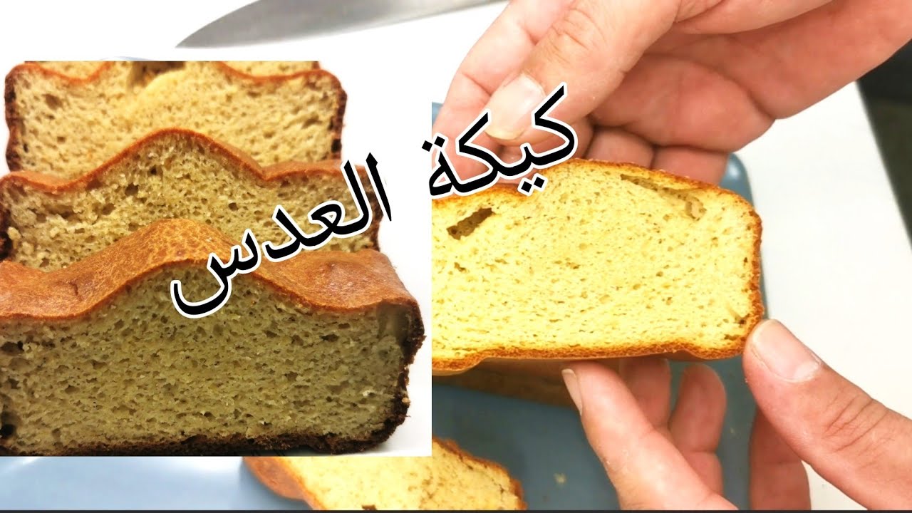بدون دقيق حضري كيكة العدسة اللذيذة رائحتها وطعمها يجنن