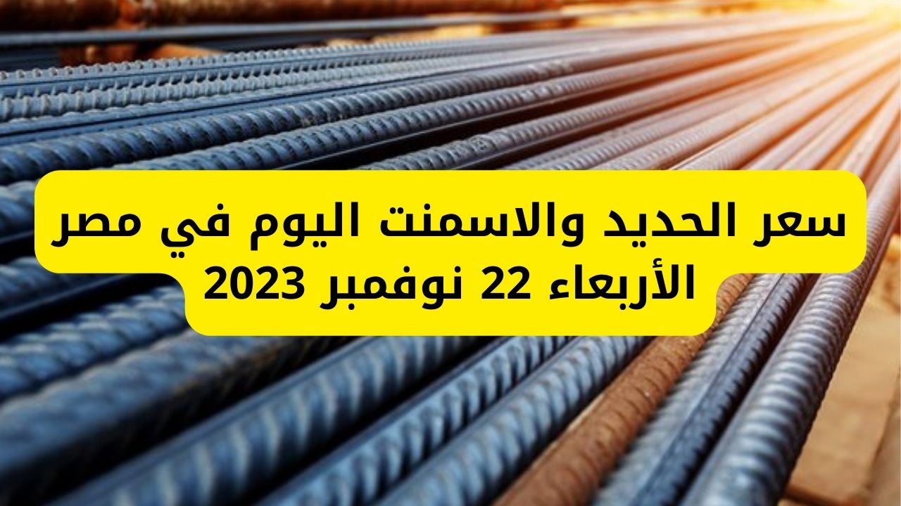 سعر الحديد والاسمنت اليوم في مصر الأربعاء 22 نوفمبر 2023