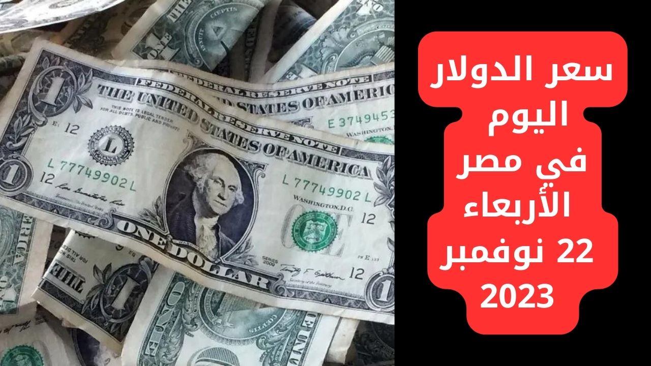 سعر الدولار اليوم في مصر الأربعاء 22 نوفمبر 2023