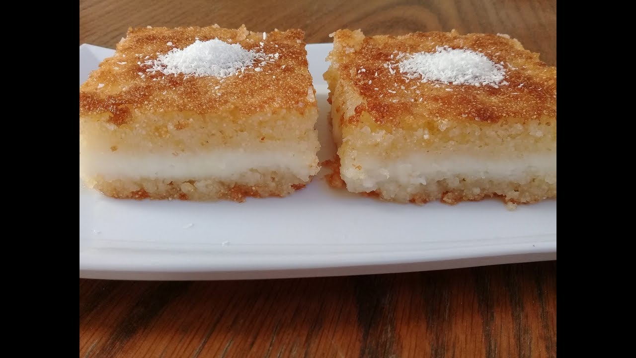 بسبوسة بالقشطة