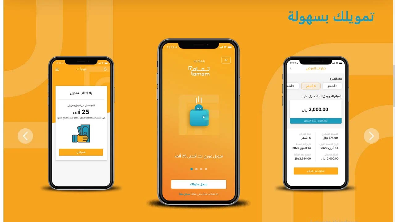 طريقة الحصول على تمويل تمام