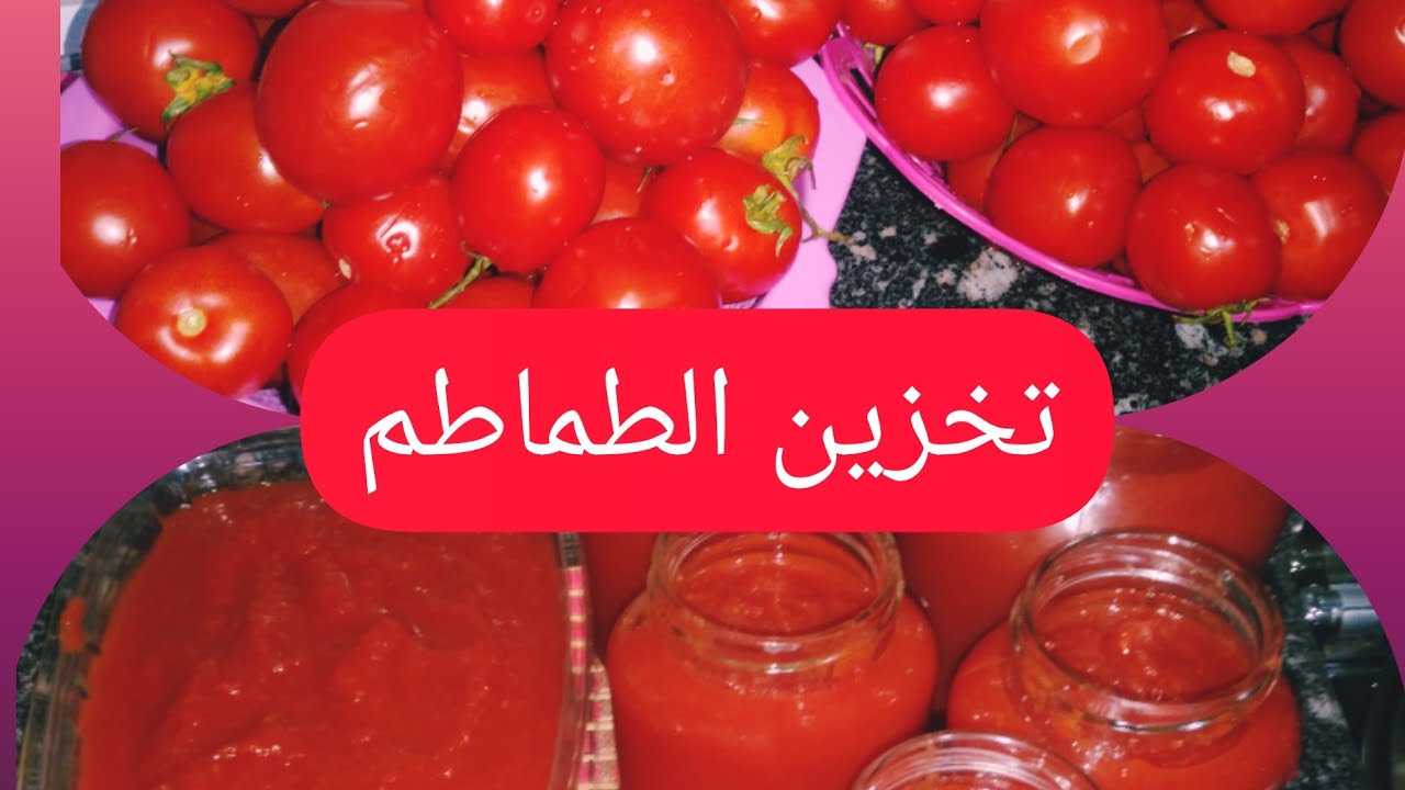 طريقة تخزين الطماطم في الفريزر
