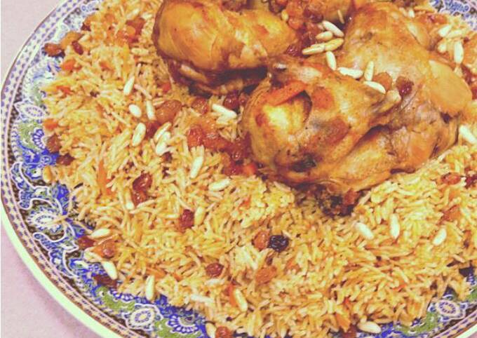طريقة عمل الأرز البخاري بالدجاج