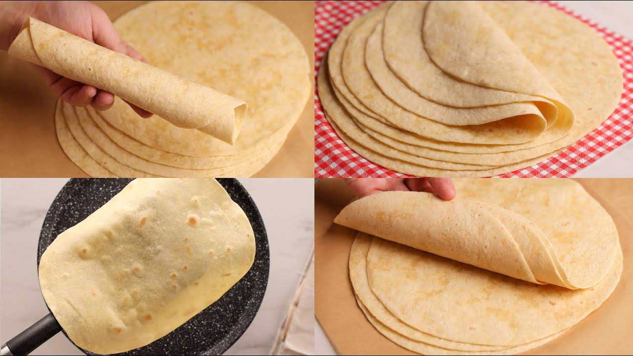 طريقة عمل خبز التورتيلا