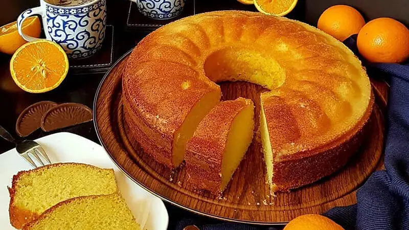 طريقة عمل كيكة البرتقال