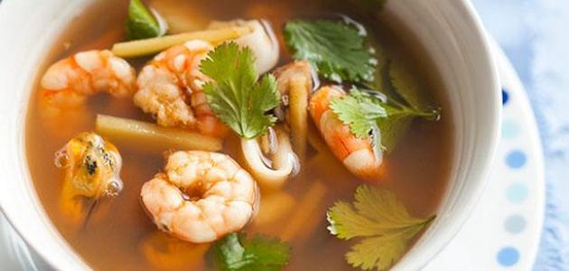 طريقة عمل شوربة السي فود 1