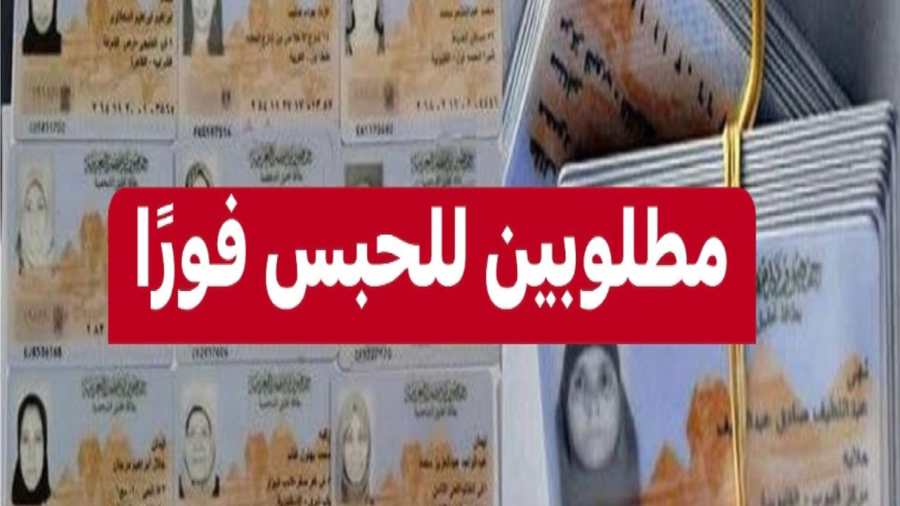 عقوبات البطاقات الشخصية لبعض الفئات في مصر