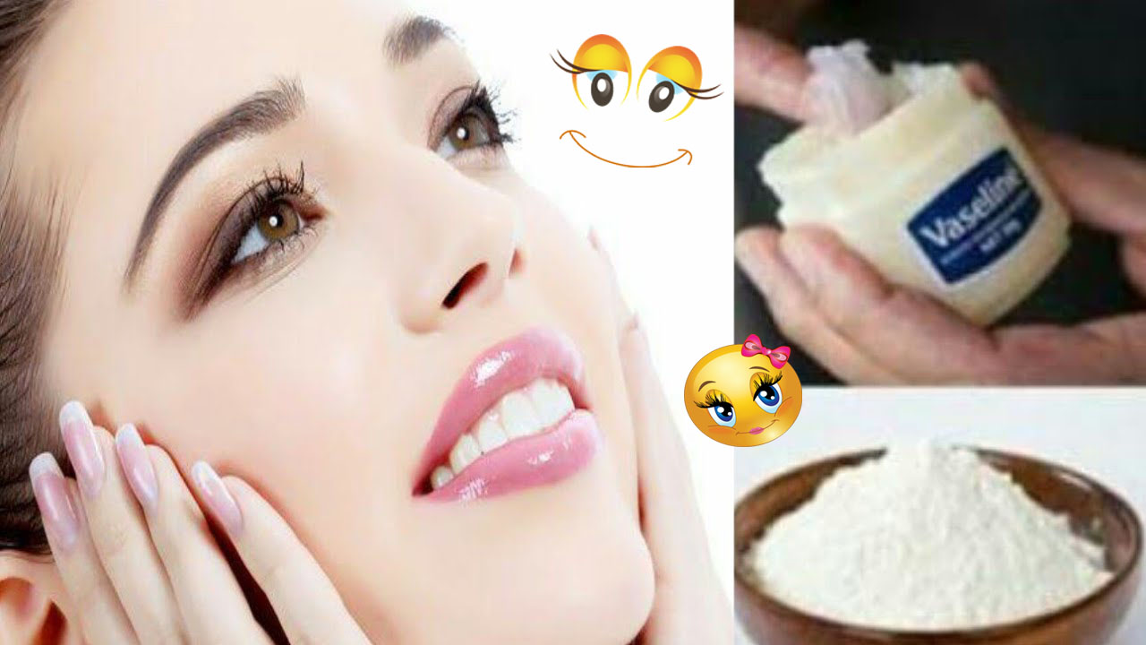 ماسك النشا والفازلين لتفتيح البشرة