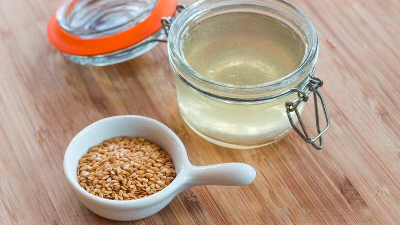 ماسك بذور الكتان لتكثيف الشعر