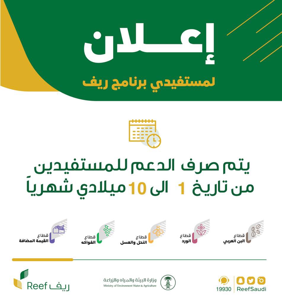 استعلام عن دعم ريف عن طريق النفاذ الوطني