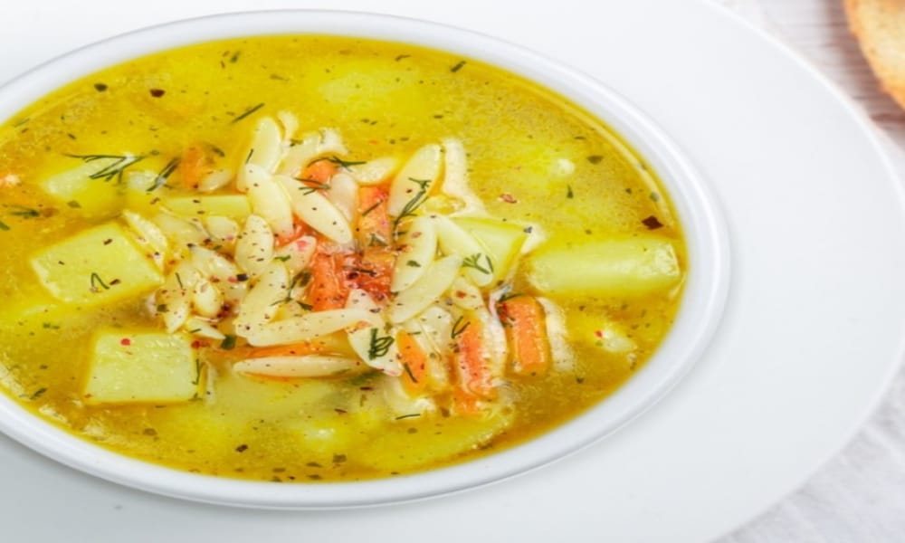 شوربة البطاطس مع لسان العصفور