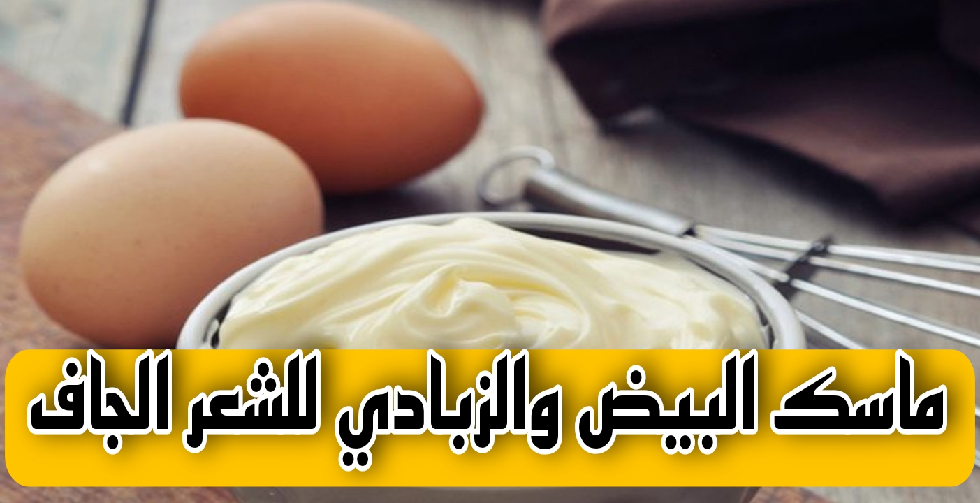 ماسك البيض والزبادي للشعر الجاف