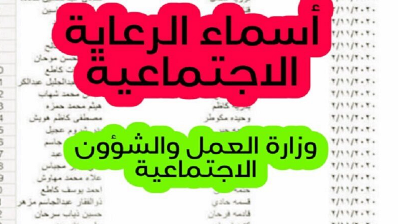 أسماء الرعاية الاجتماعية