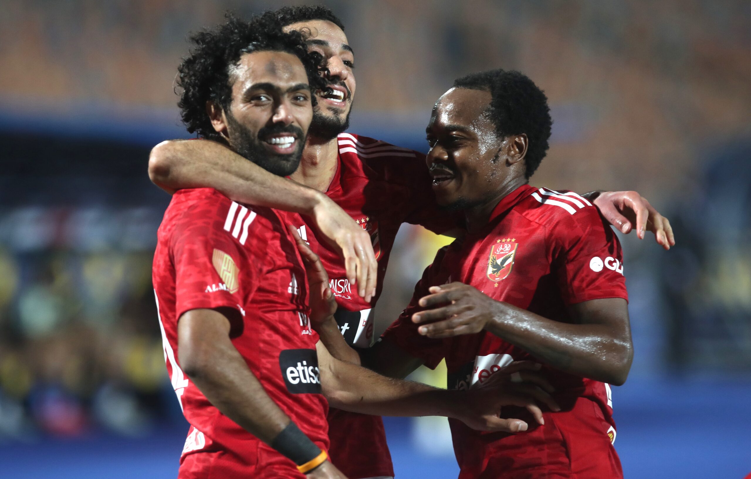 al ahly players celebrate goal during the egyptian premier league 1 scaled