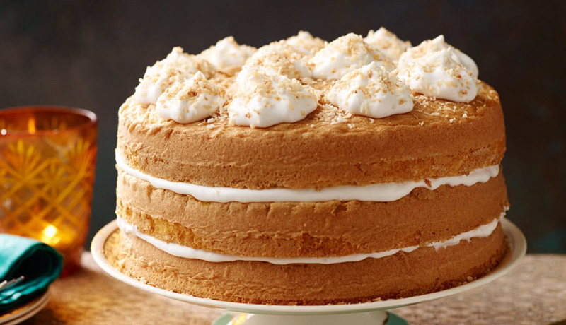 coconut and saffron cake