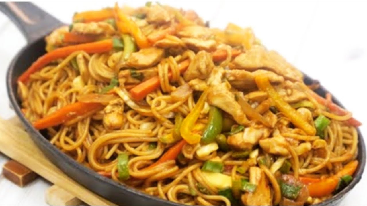 طريقة عمل النودلز بالصويا صوص والخضار