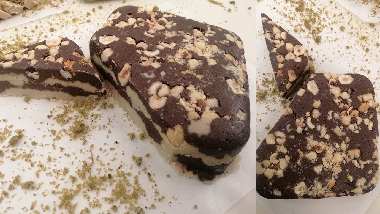 الحلاوة الطحينية بالشوكولاتة سادة وبالمكسرات