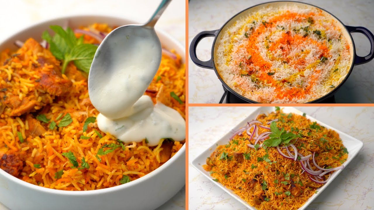 طريقة عمل برياني الدجاج