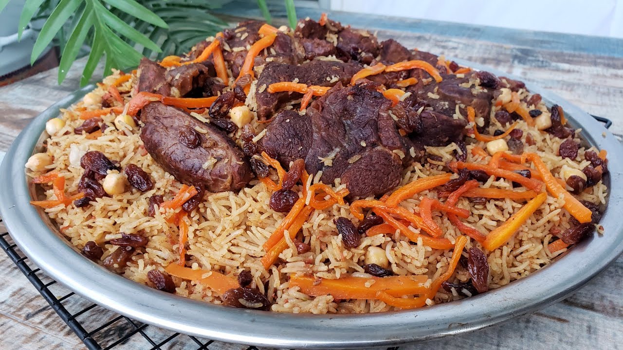 طريقة عمل الأرز البخاري بلحم الغنم
