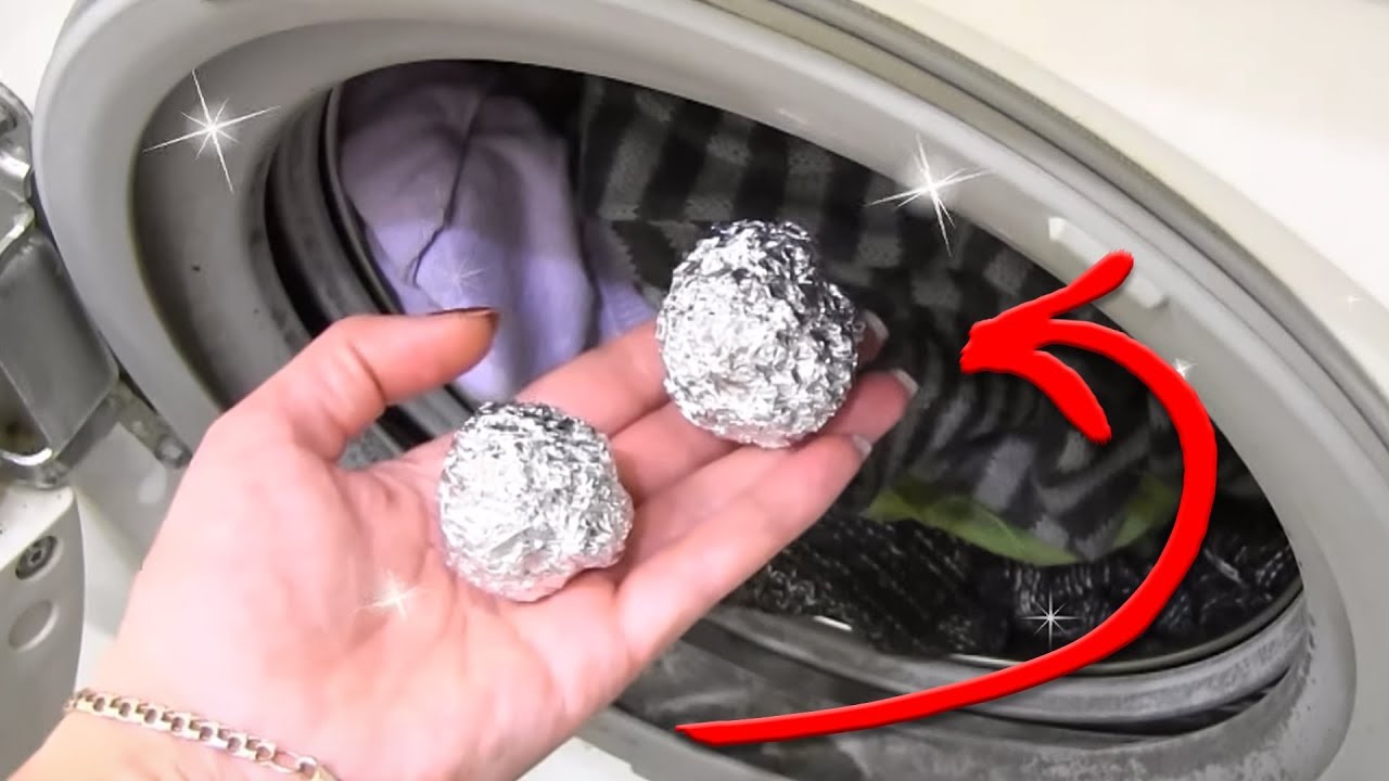 ضعى ورق الالومنيوم فى الغسالة وهتنبهرى