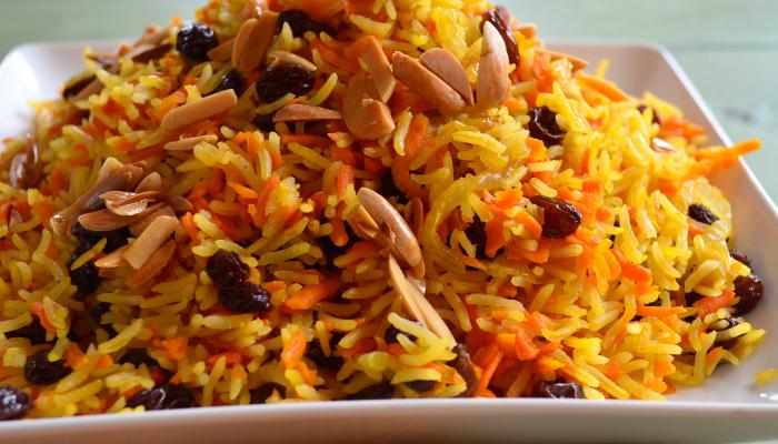 الأرز البسمتي بالمكسرات بتوابله المميزة
