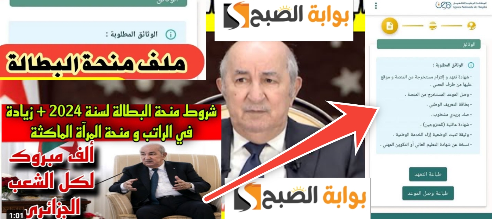 الوثائق المطلوبة في منحة البطالة 2024