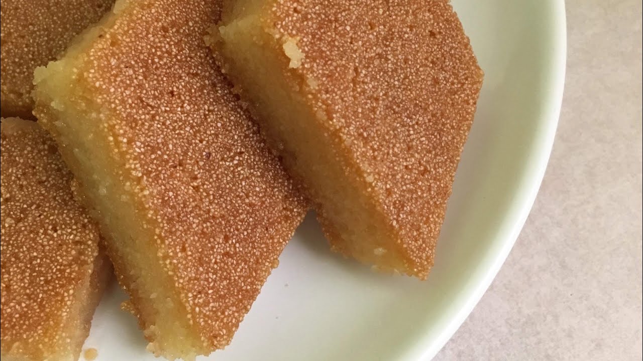 بكوب حليب حضري البسبوسة المرملة طرية ولذيذة وطعمها أحلى من الجاهزة بكتير