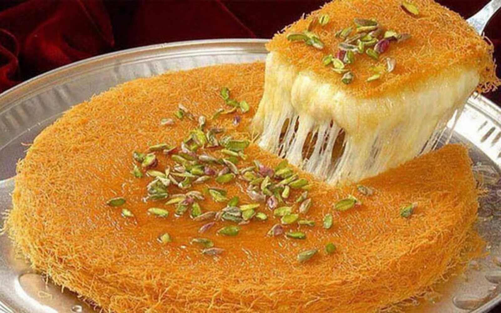 تحضير الكنافة بالموتزاريلا مثل المحلات