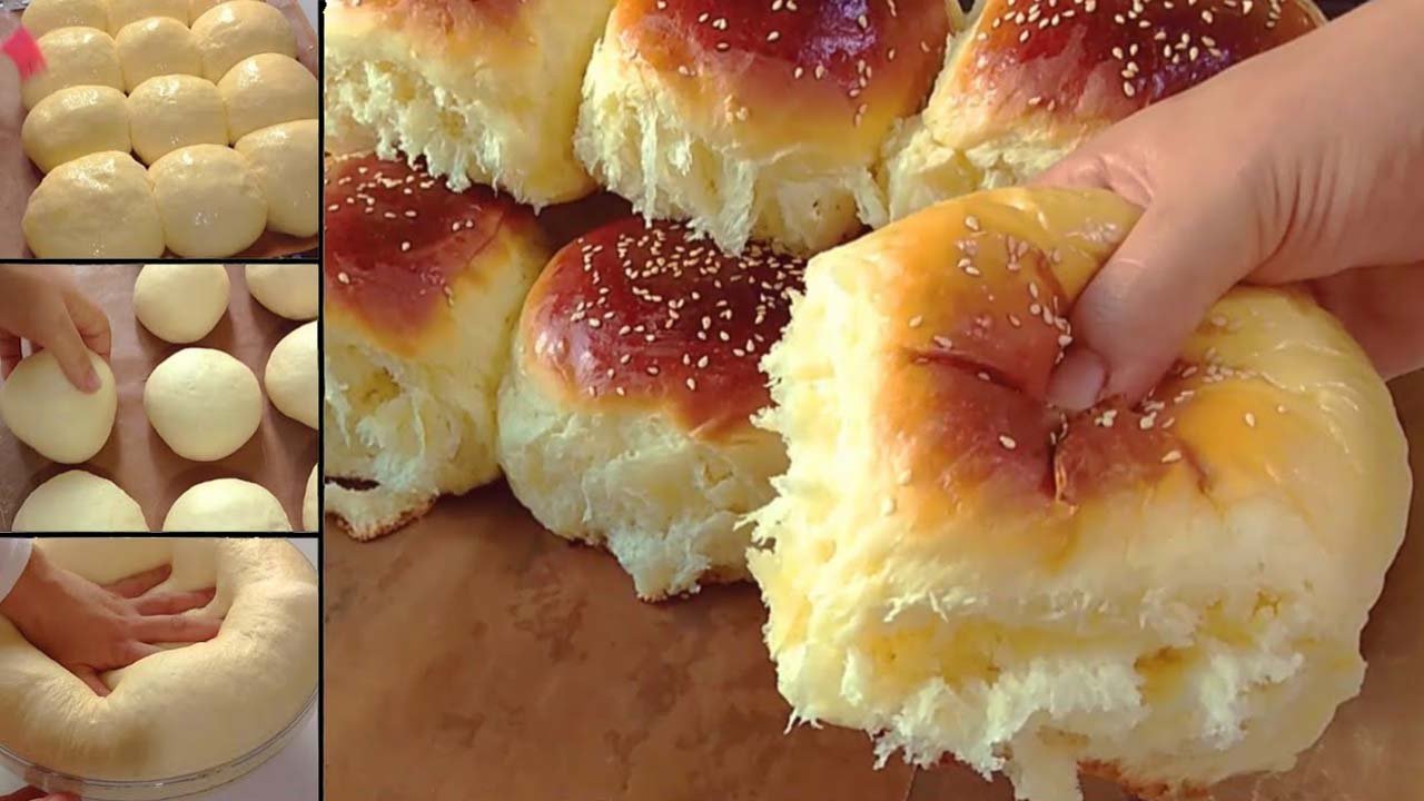خبز الحليب الهش كالقطن
