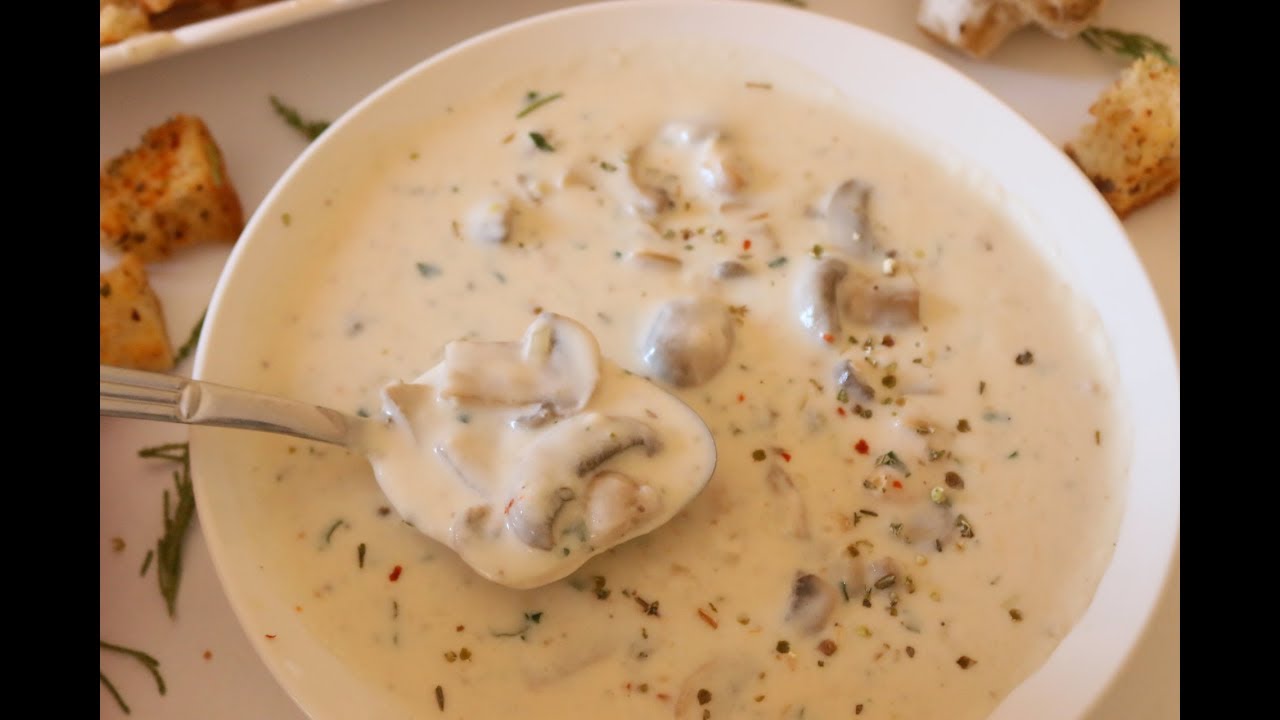خطوات تحضير شوربة المشروم بالدجاج بمكونات سهلة