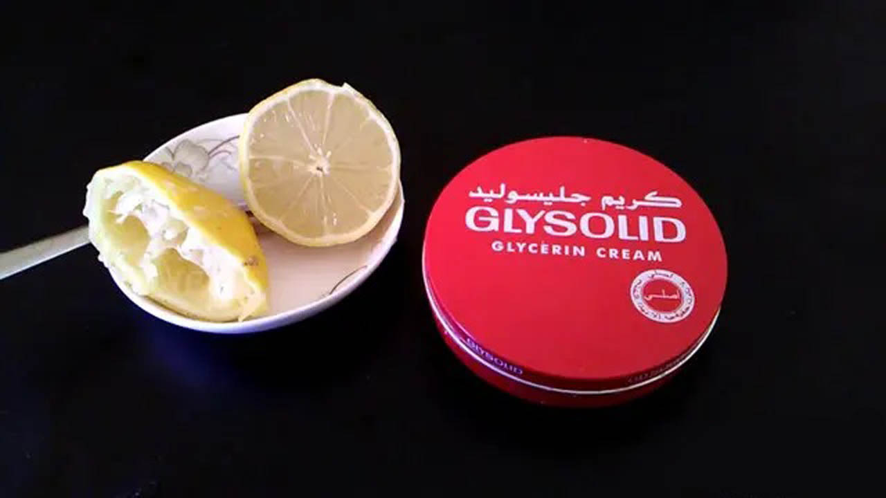 خلطة كريم جليسوليد مع الليمون