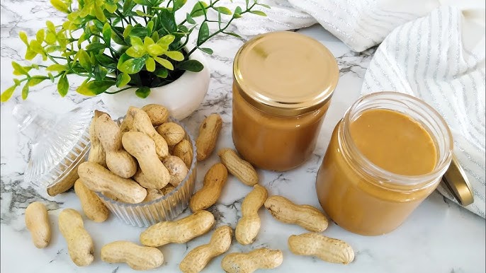 زبدة الفول السوداني في المنزل