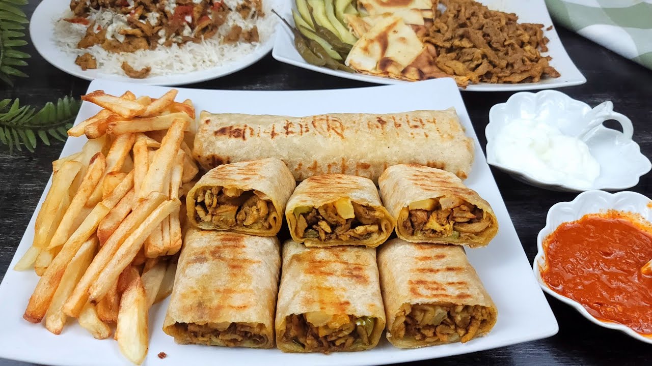 خبز الشاورما في المقلاة وصفة سريعة وسهلة لأحلى ساندوتش
