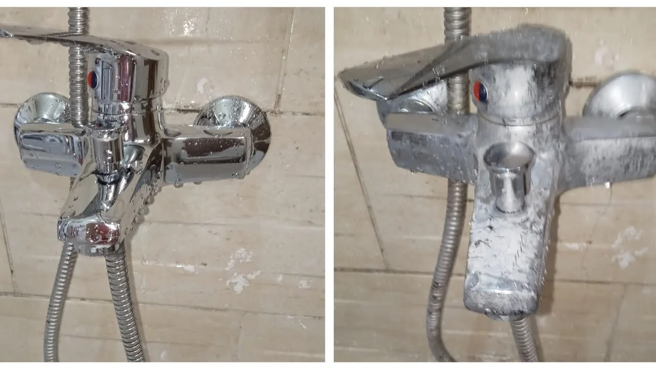 طريقة تنظيف حنفيات المطبخ والحمام