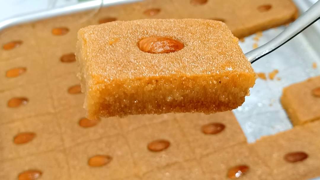 طريقة عمل بسبوسة الزبادي
