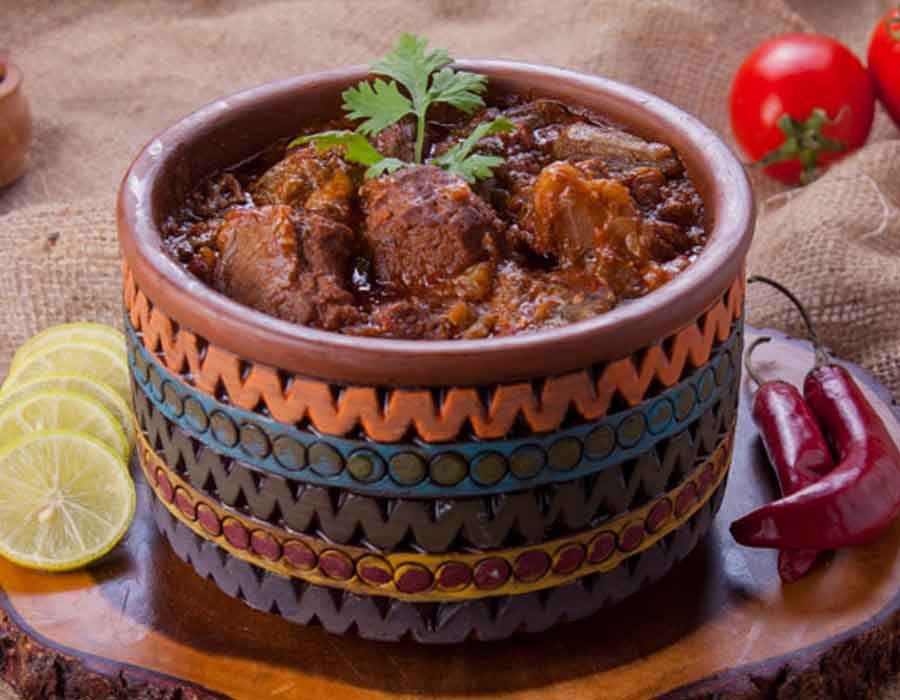 طاجن بامية باللحمة