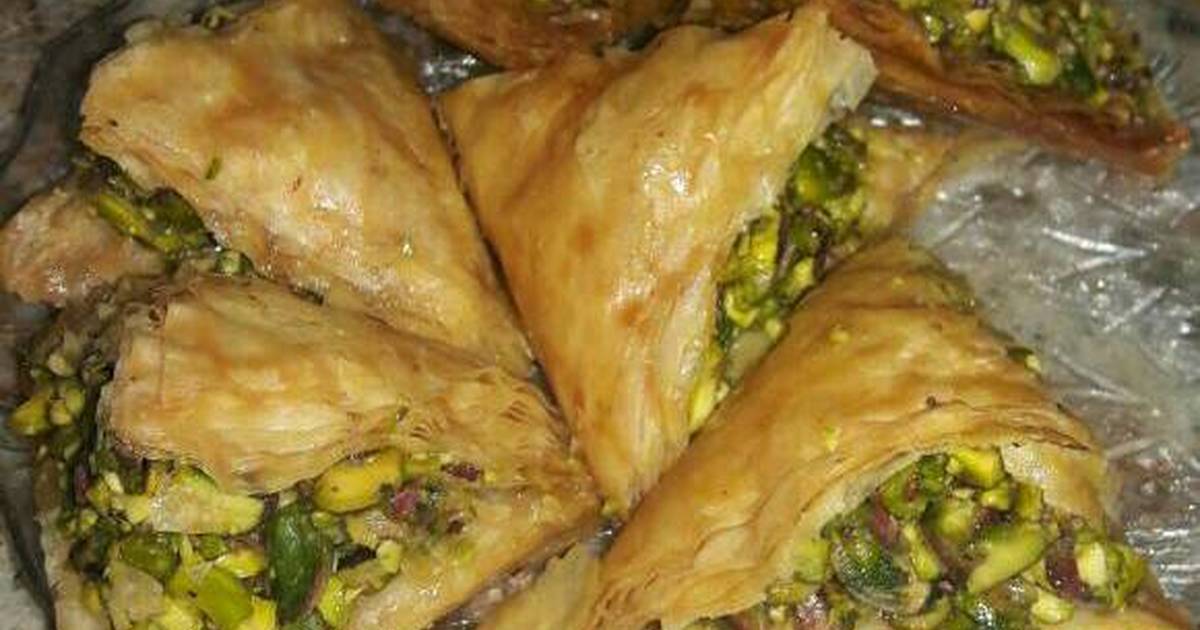 طريقة عمل حلوى وربات بالفستق