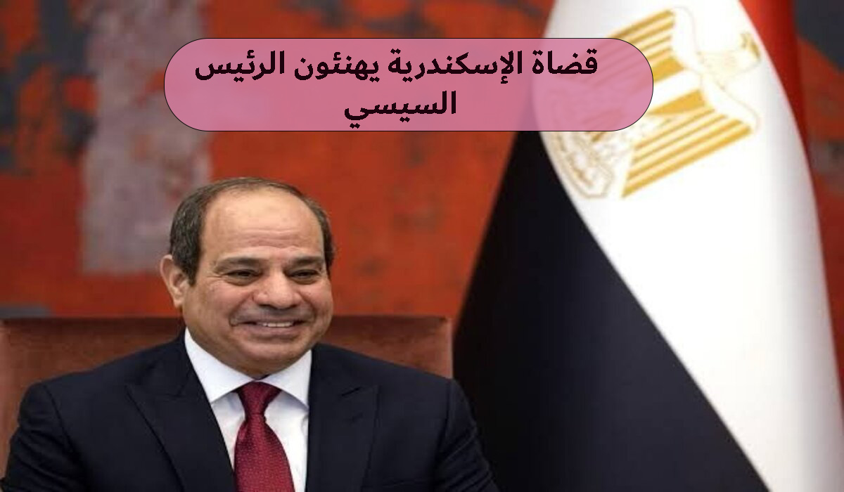 قضاة الإسكندرية يهنئون الرئيس