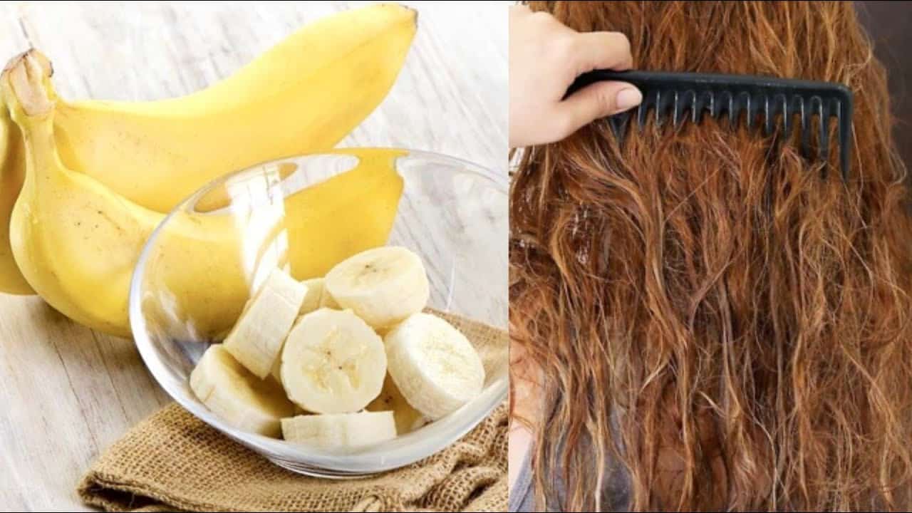 كيراتين الموز وزيت الزيتون