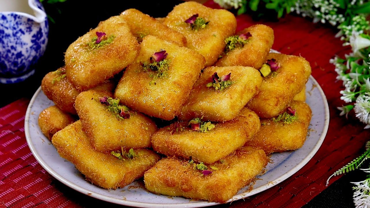 مكعبات الكنافة المقلية