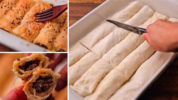 طريقة عمل صوابع الجلاش باللحمة المفرومة والموتزريلا